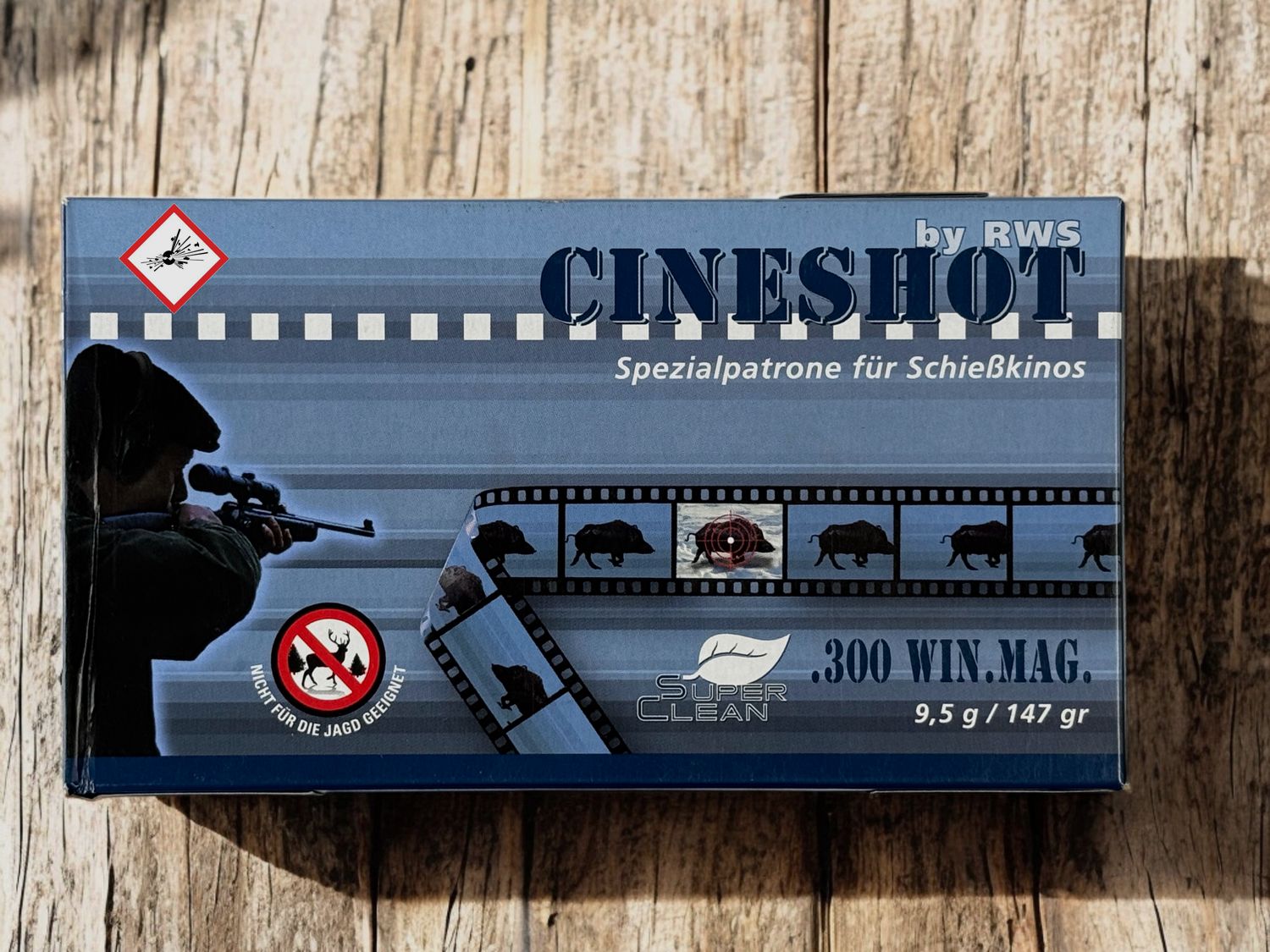 RWS Schießkinopatrone Cineshot Kal. .300 Win Mag 9,5g