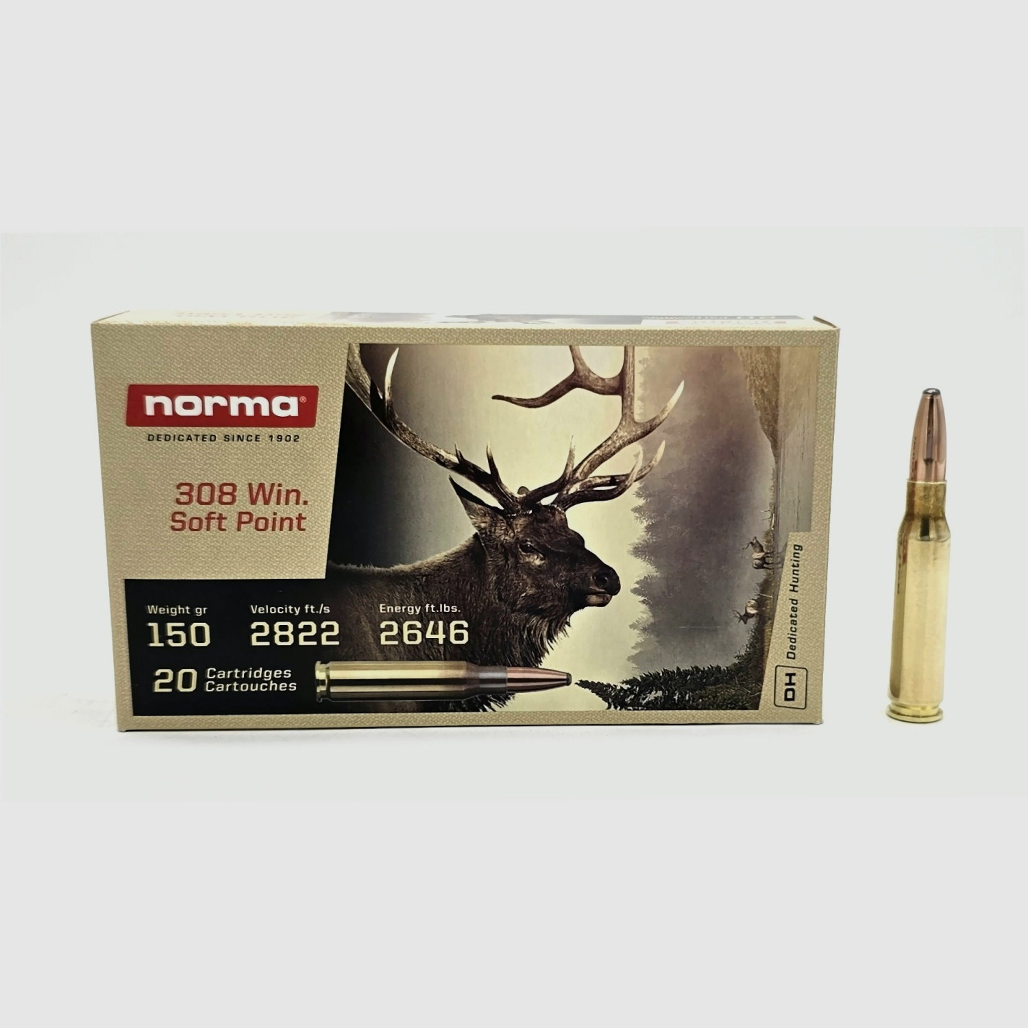 .308 WIN Norma Soft Point 9,7g / 150gr AKTION!! 100 Stück