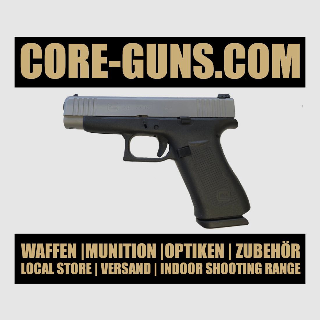 Glock pistol 48 ADJ silver slide 9mm Luger *EWB required immediately available