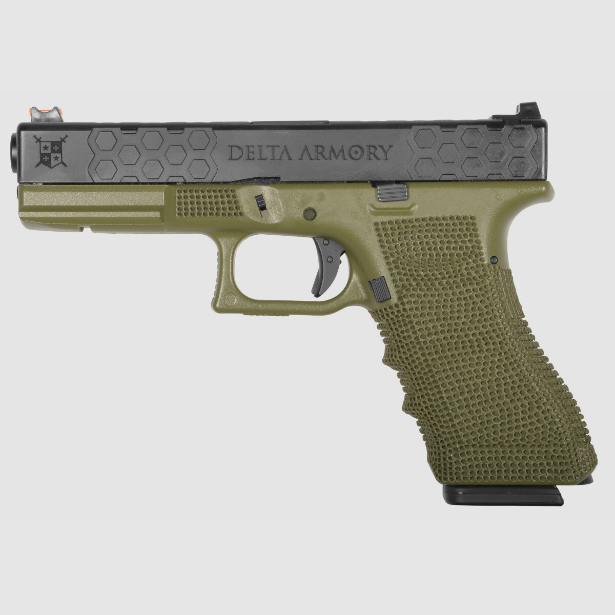 P03 GBB Airsoft Pistol in Olive | Delta Armory
