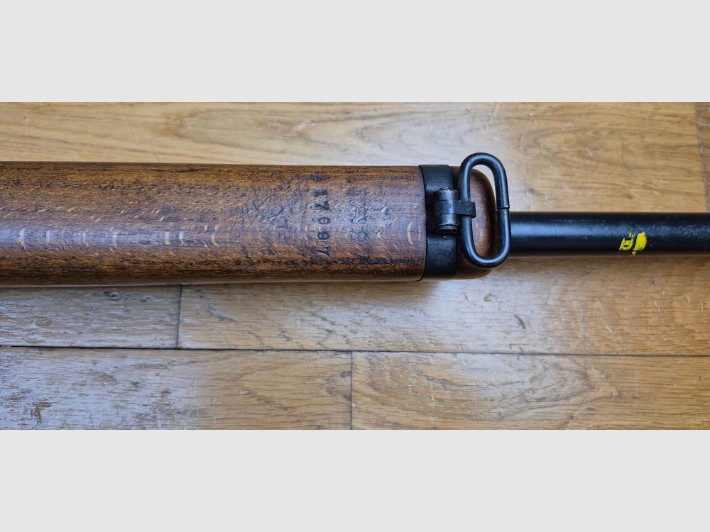 Schöner Lee-Enfield N°8 MKI – Britische Vorschriftstraining-Waffe – Kal. .22LR – Fazakerley-Fertigung von 1952 – Schönes militärisches „zivilisiertes“ Exemplar – Militärdiopter von guter Qualität – Sehr schöner Lauf und gute Mechanik – schönes Holz – TBE, Bild 11 von 31