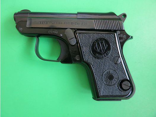 Pietro Beretta 950B pistola de tiro de acción semiautomática de cañón basculante 6,35 Browning "HECHO EN BRASIL", como nueva       #55