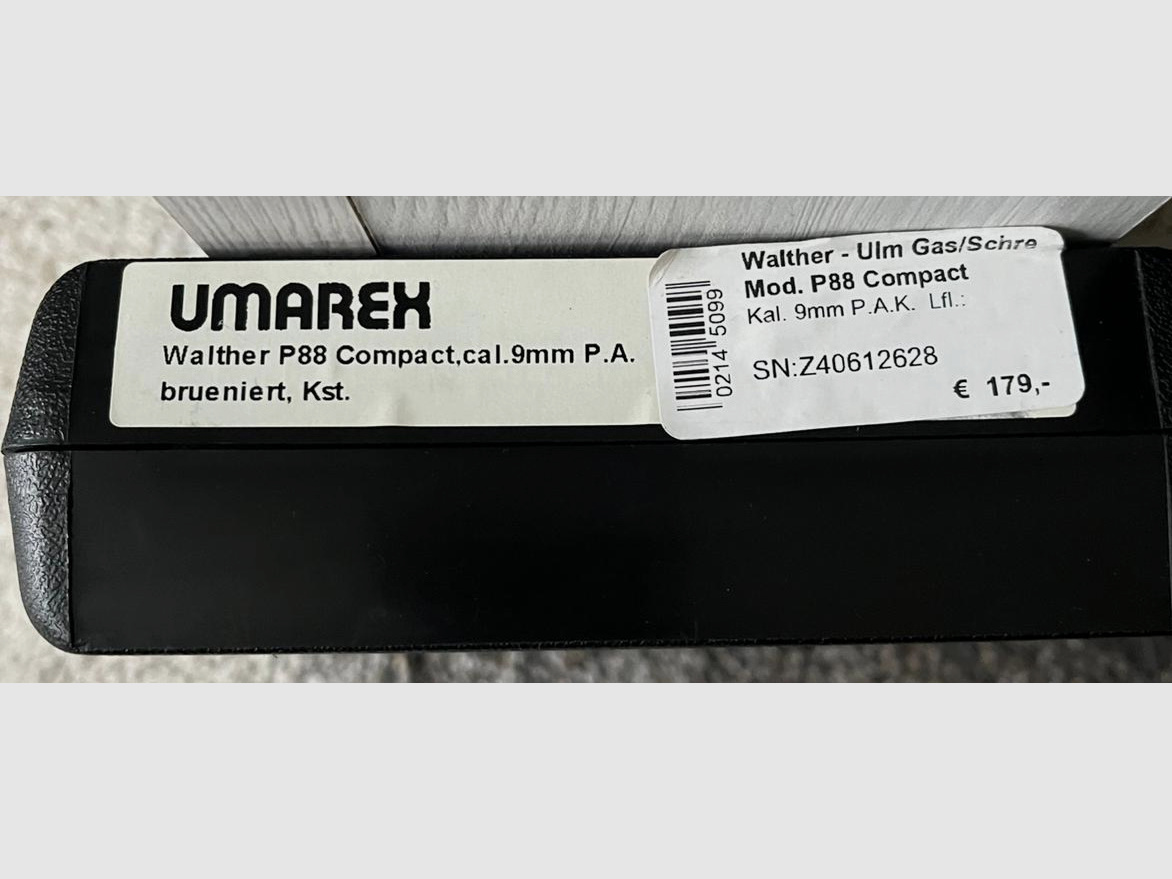 Walther P88-9 cal. 9mm P.A.K blank new