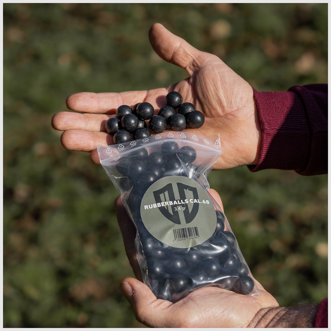 100 x rubber balls cal 0.68 | 3.4G | HDS68 | SG68 | HDX68 | AEA Zeus cal.68