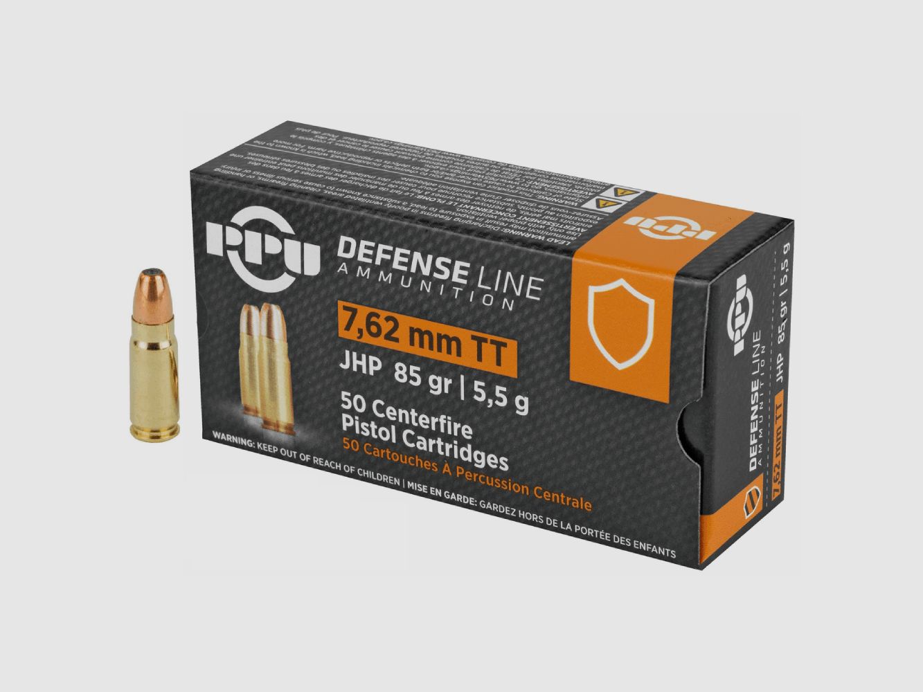 PPU 7,62 Tokarev JHP 5,5g/85grs (A-174)