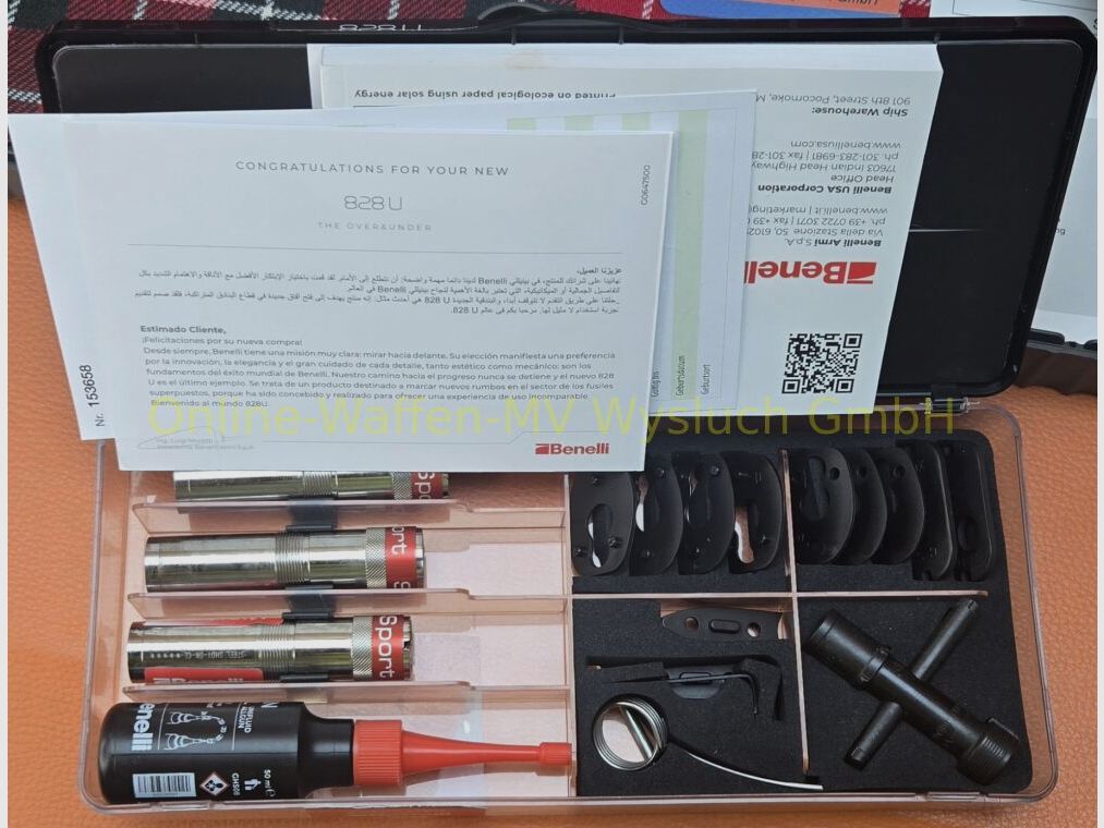 ¡Nuevo! Benelli 828 U Black Sport 81 cañones