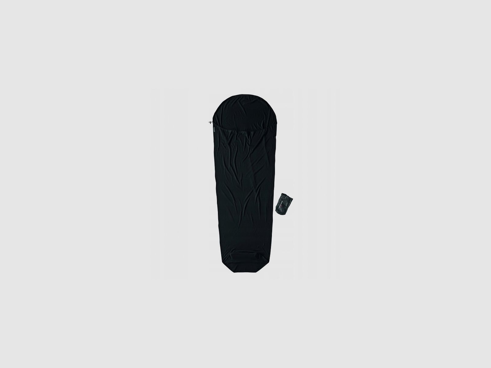 Wkładka do śpiwora COCOON MummyLiner Merino Wool – wełna merino black, zdjęcie 2 z 2