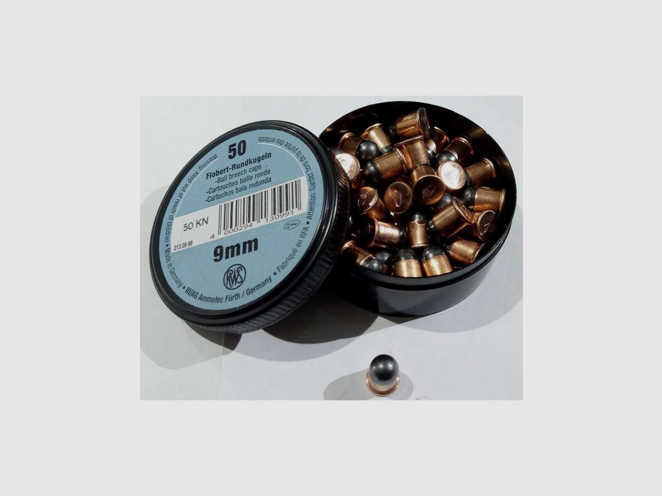 RWS Flobert Rundkugel 9 mm pro 50*, Bild 2 von 4