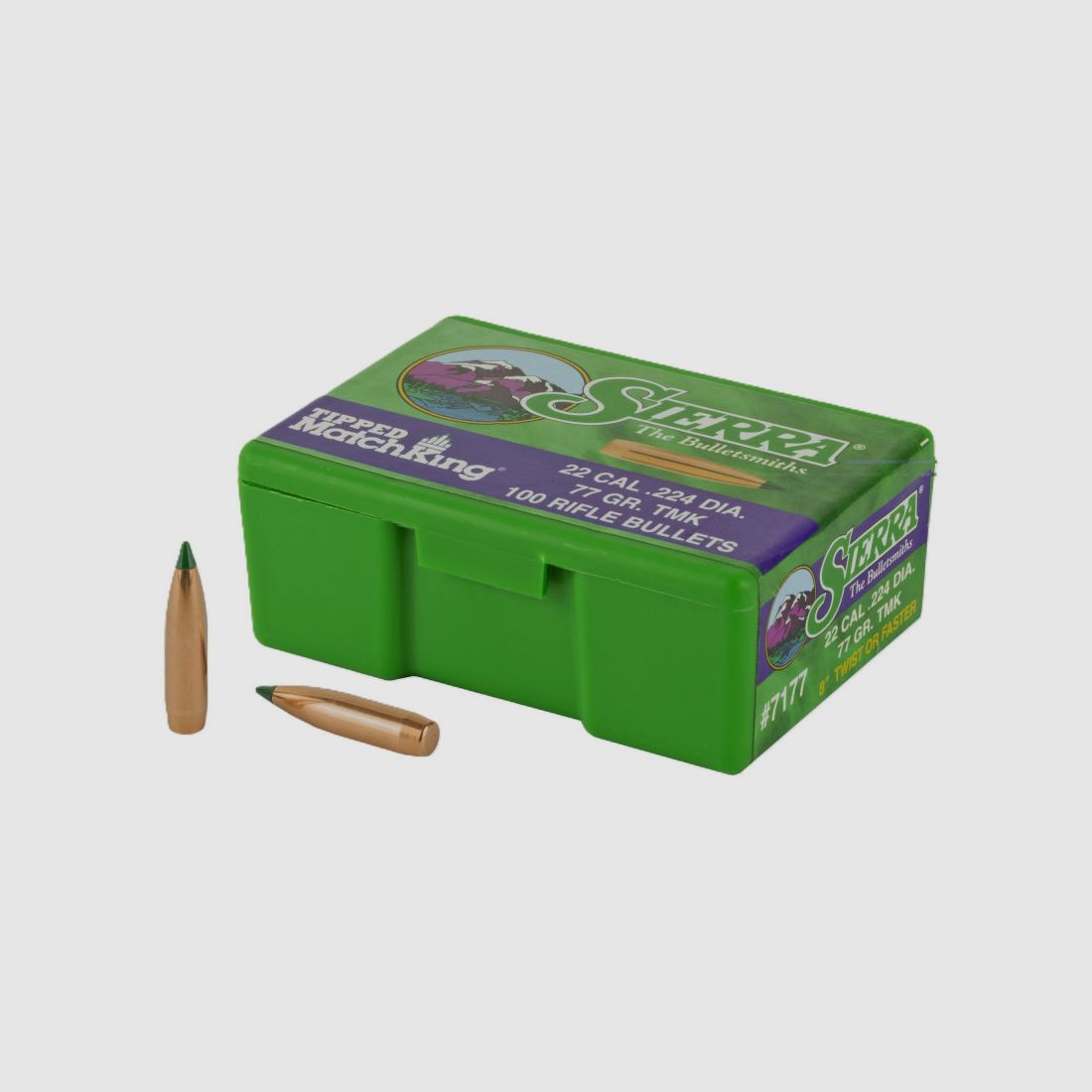 SIERRA KOGELS CAL22 GR 77 TIPPED