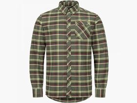 Blaser Charles - Hemd - Olive/Rot-Kariert