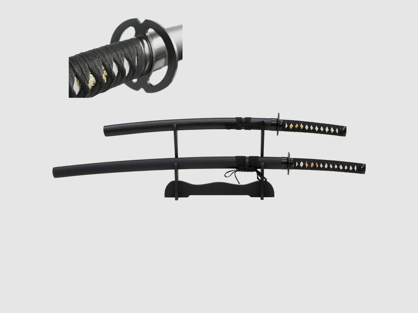 Samuraischwerter Garnitur schwarz