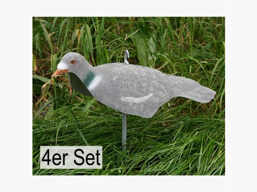 il Lago Passion Ringeltaube Halbschale beflockt (4er Set) |