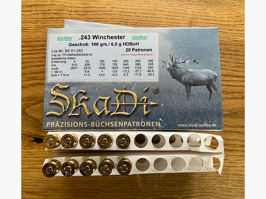 50 Schuß Skadi .243 Win HDBoH