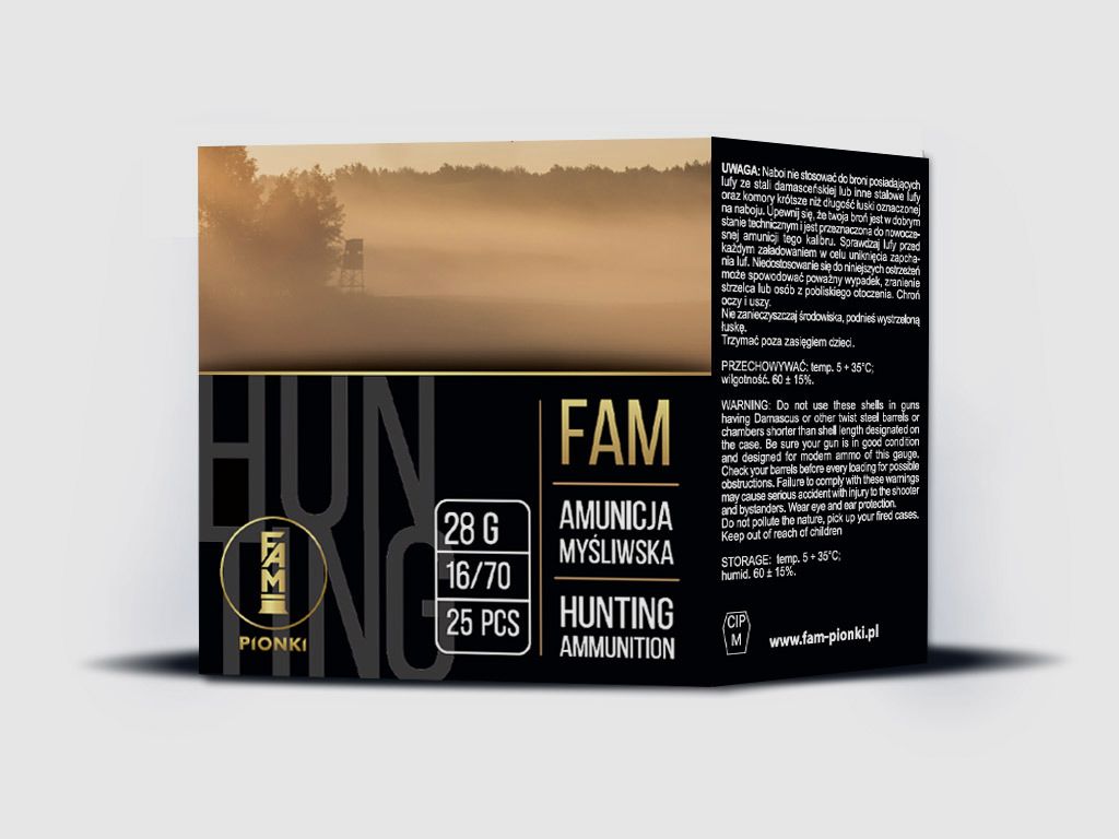 PIONKI FAM Jagdmunition 28 g 2–3,50 mm Kal. 16/70