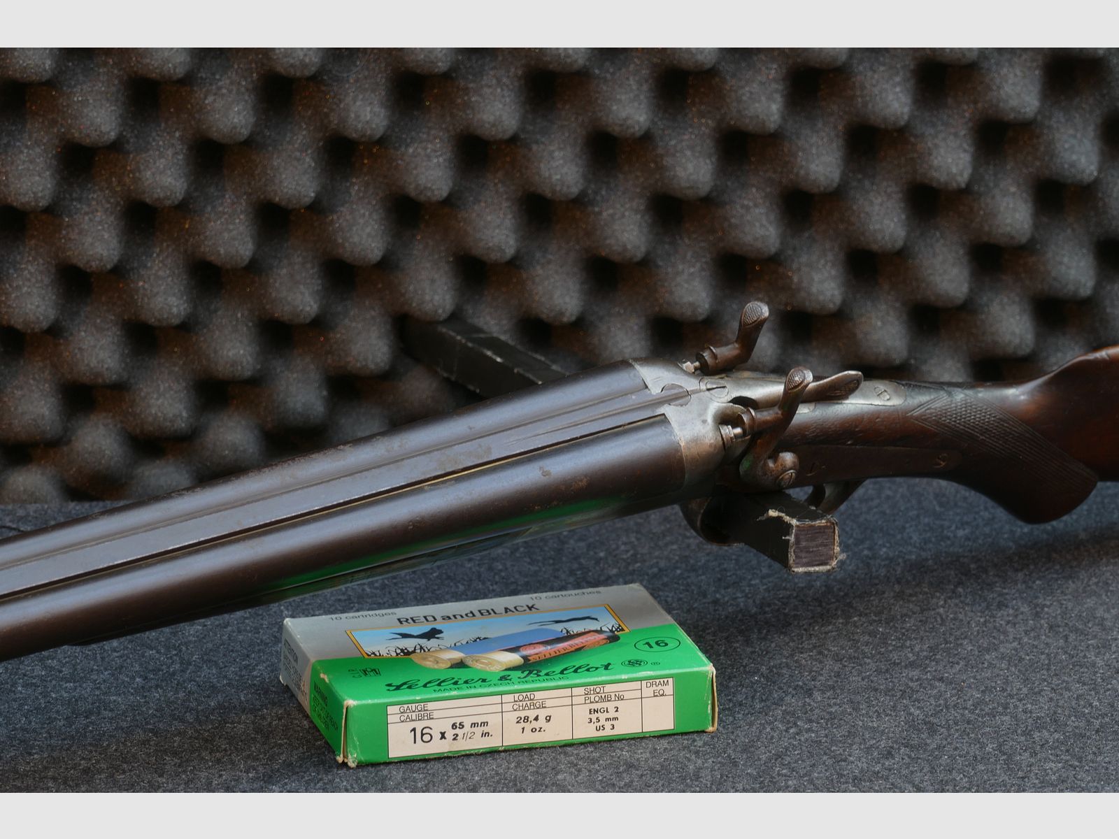 Fusil de chasse belge à double canon Clement Liège, calibre 16/65
