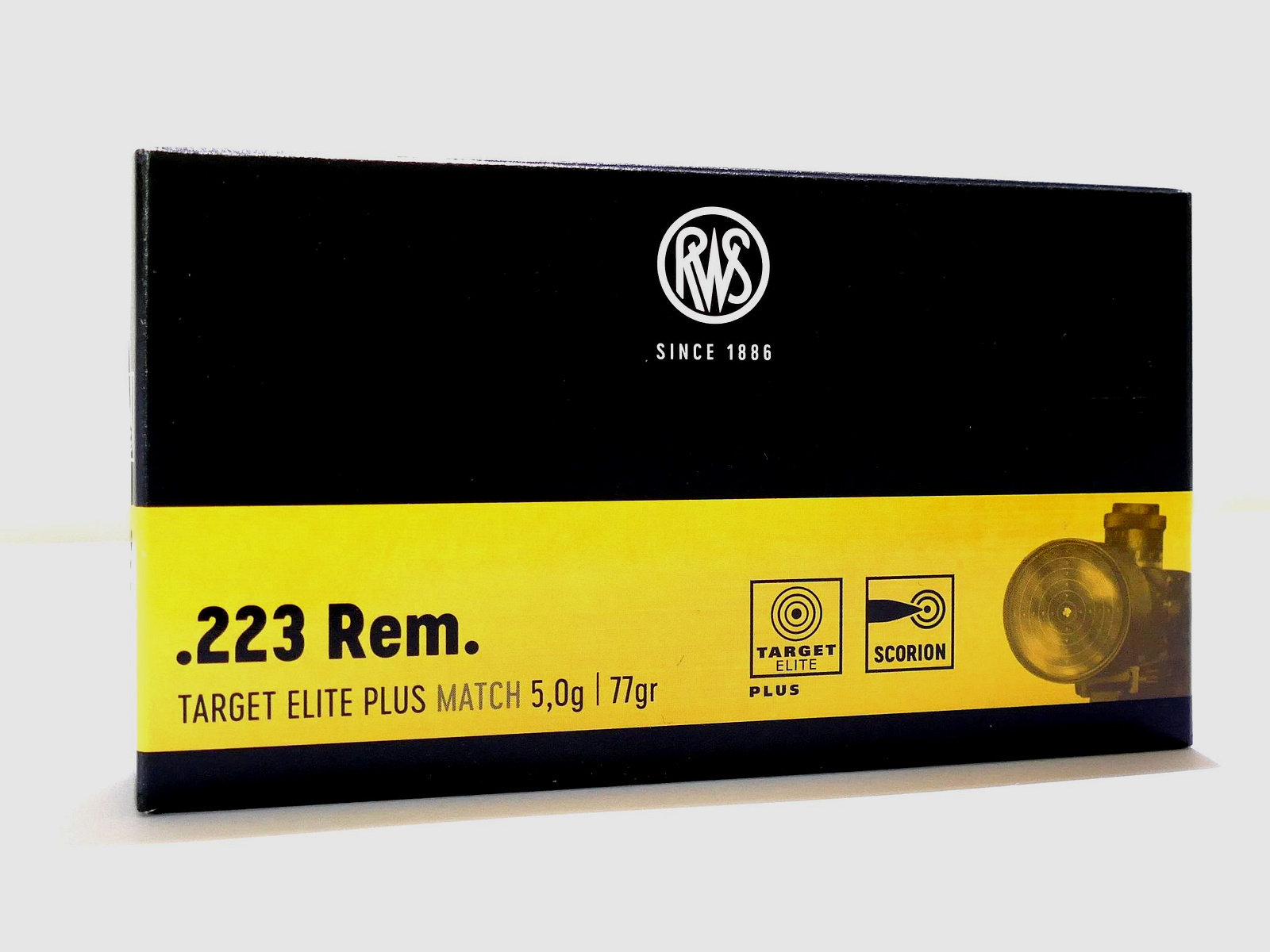 RWS .223 Rem Target Elit Plus 5.0g/77gr Rifle Cartridges
