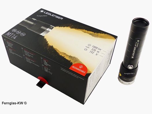 Ledlenser 500844 Caja de regalo Linterna LED recargable MT14 Potencia de luz 1000 lúmenes