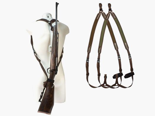 NIGGELOH BRETELLES CARABINES NEOPRENE MONTAGNE OLIVE