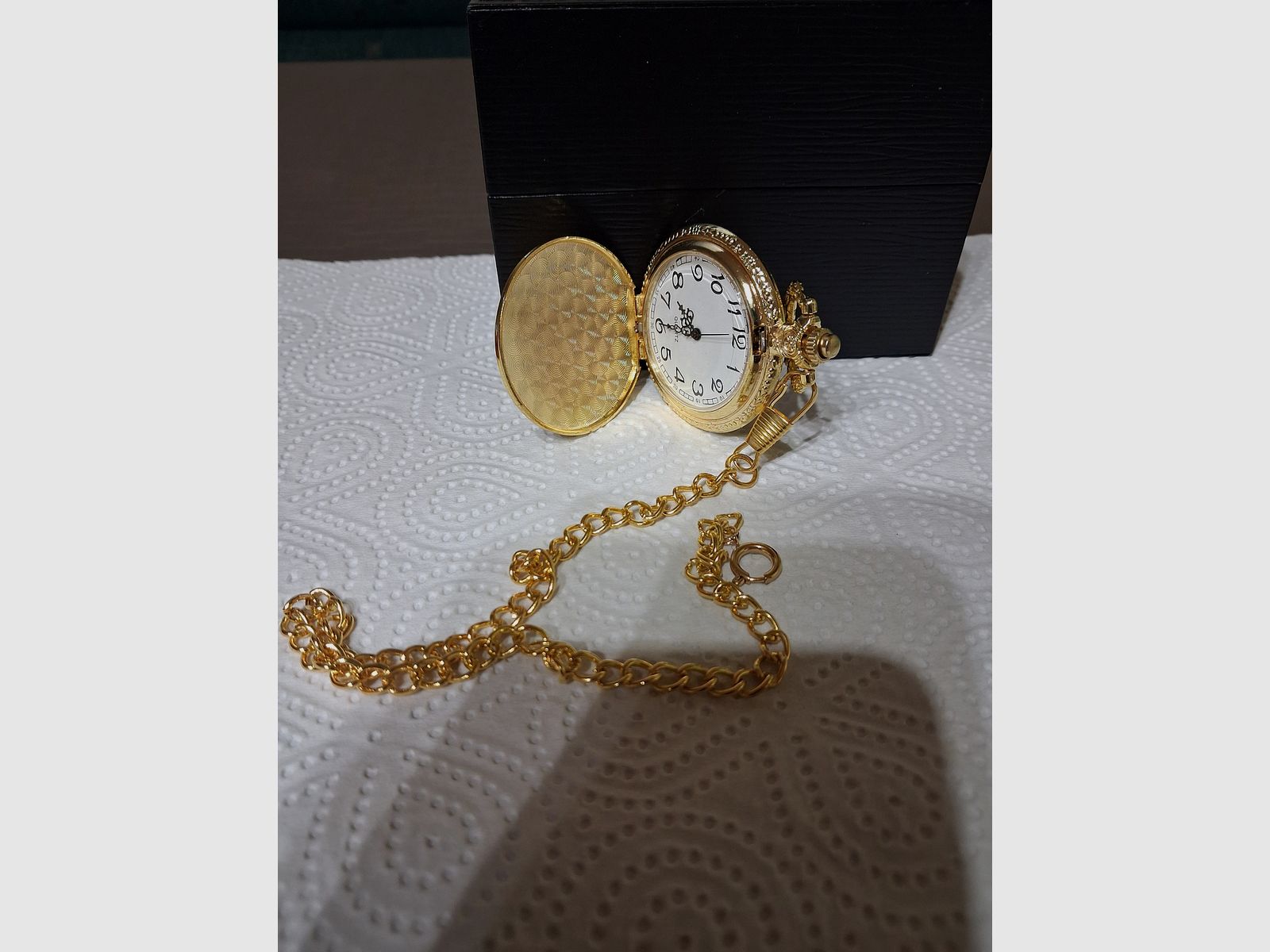 Zakhorloge met jachtthema