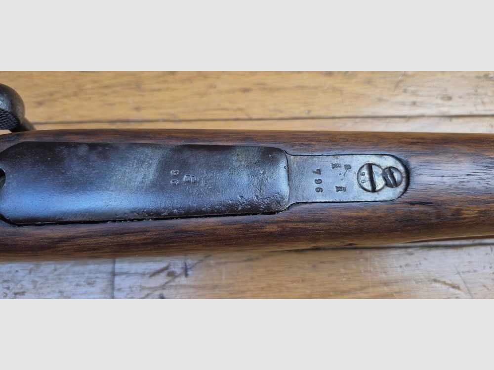 Schöne Büchse Kar 98 « AZ » – Waffen der Kavallerie und der Sturmtruppen im 14-18 – Originalkaliber 7,92×57 IS – Herstellung Erfurt 1917 – Sehr schönes Holz – Gute Metalle – Schöner Lauf – BE+/TBE, Bild 15 von 38