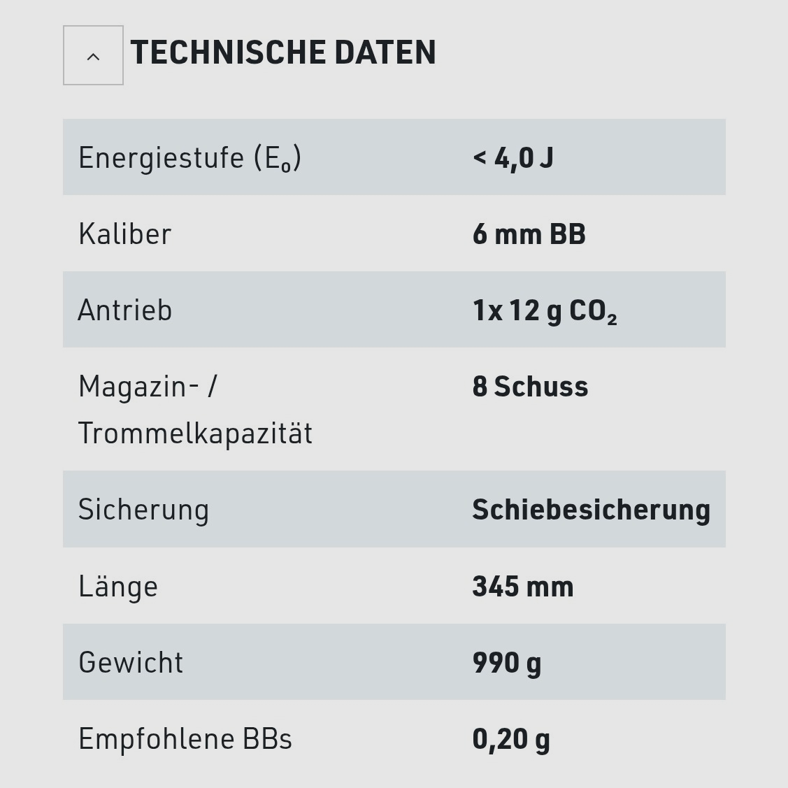 Ruger SuperHawk 8" 6 mm, CO₂, < 4,0 J, Chrome-Finish inkl. Red Dot Visier und Zubehör