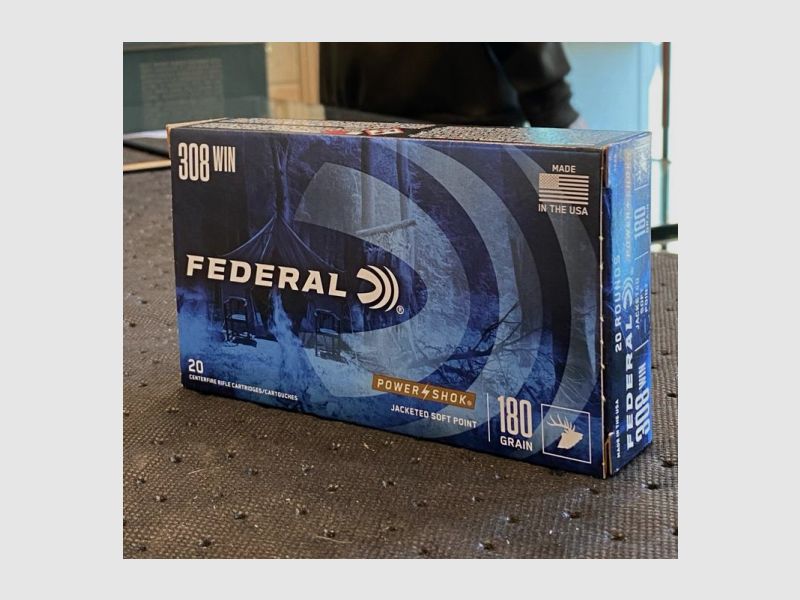 Federal .308Win 180gr Soft Point Power Shok