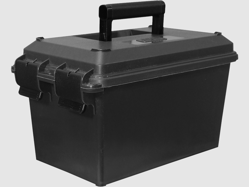 Caja de cargadores MTM TMCLE negra para 10 cargadores AR y 10 cargadores de pistola