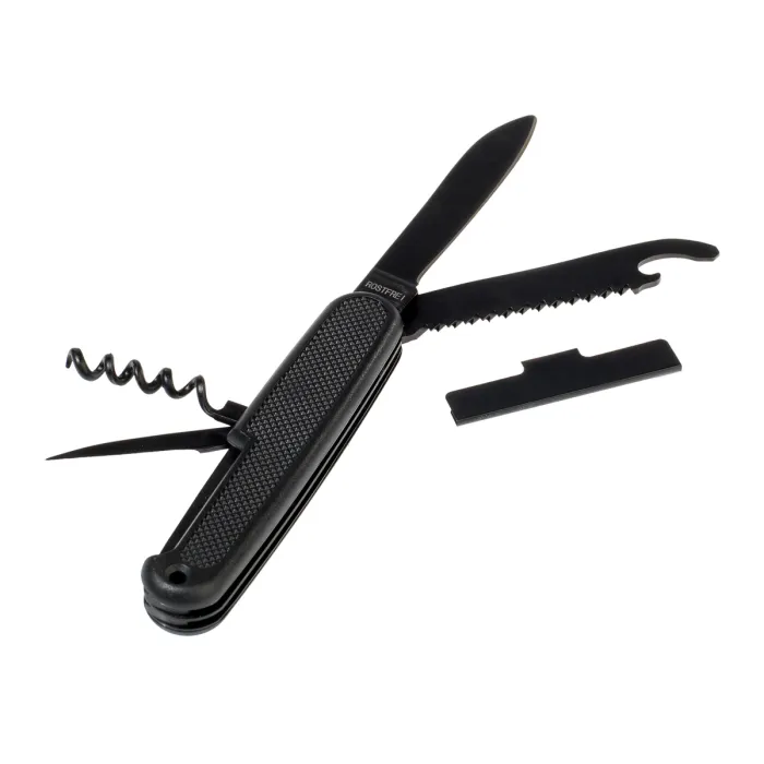 Bundeswehr Taschenmesser mit Hülle - Nachbau – Schwarz, Bild 1 von 3