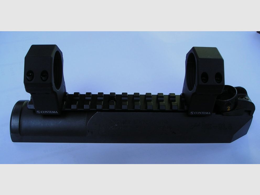  PICATINNY-SCHIENE  für Heckler&Koch SL6/SL7 + HK630/HK770/HK940  mit 30 mm ZF Ringe, Bild 1 von 6
