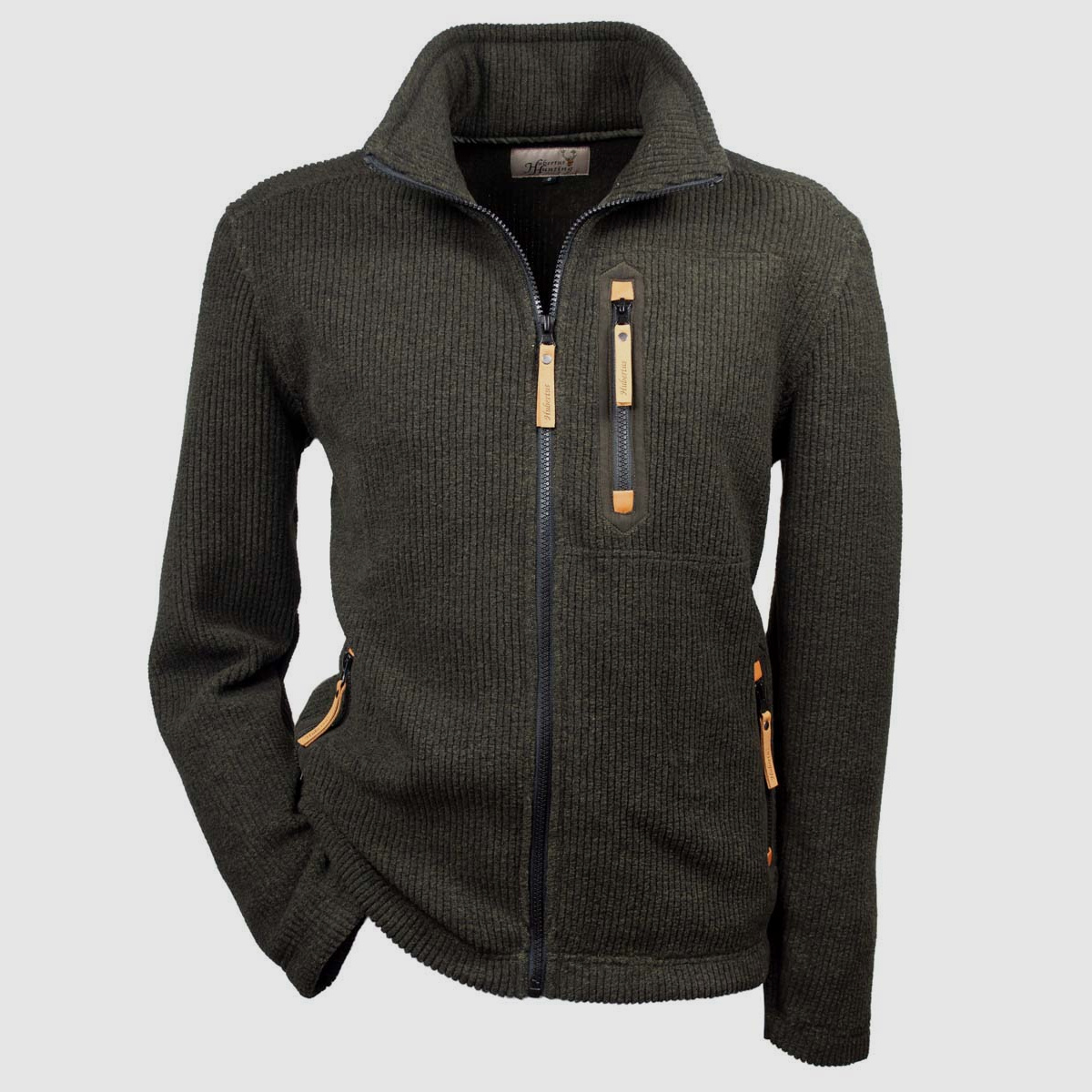 Hubertus Strickfleecejacke Funktion oliv