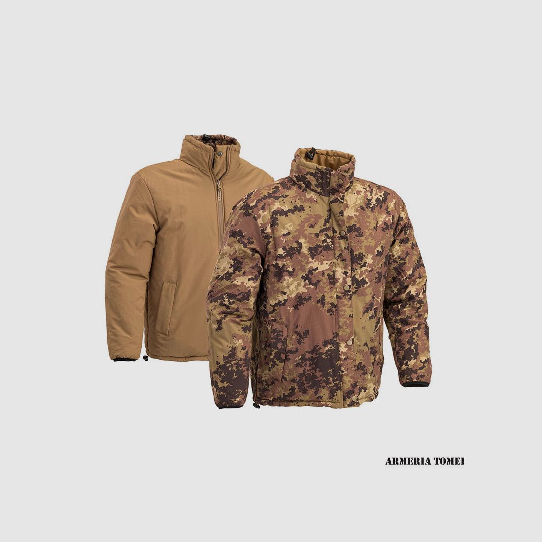DEFCON 5 – REVERSIBLE JACKET VEGETATO ITALIAN/TAN WITH COMPRESSION BAG, image 1 of 4