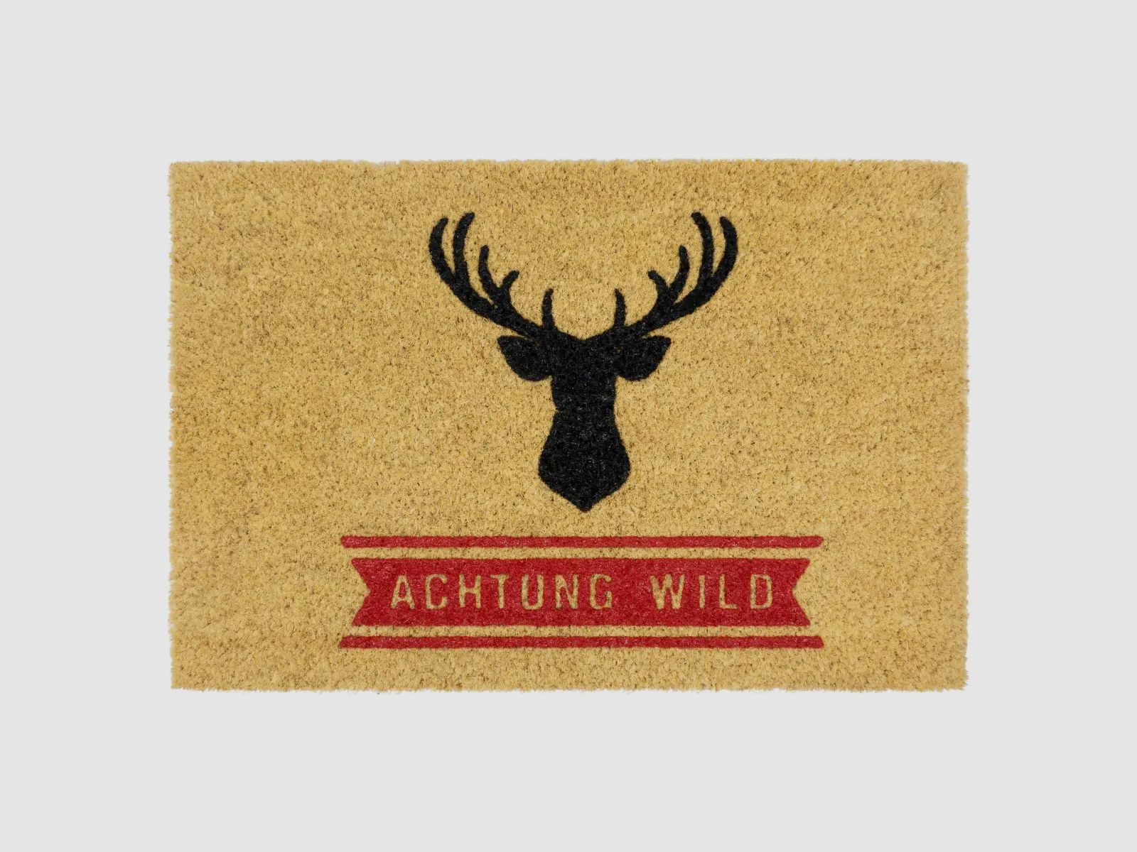 Lako Kokos-Fußmatte Achtung Wild