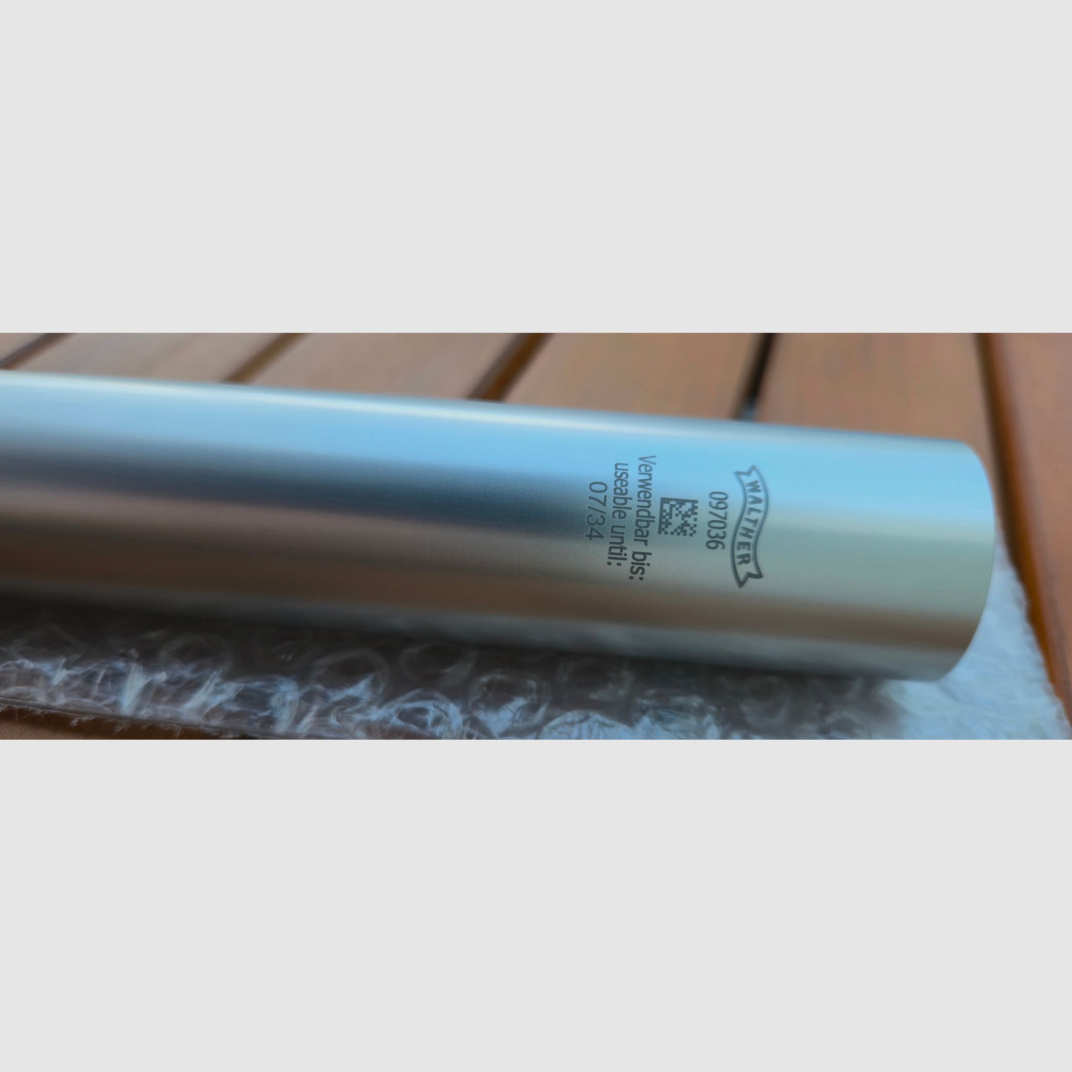 Kartusche / Pressluftkartusche Walther LP 500 LP 400 AP 20 Pro Luftpistole - TÜV bis 7/2034