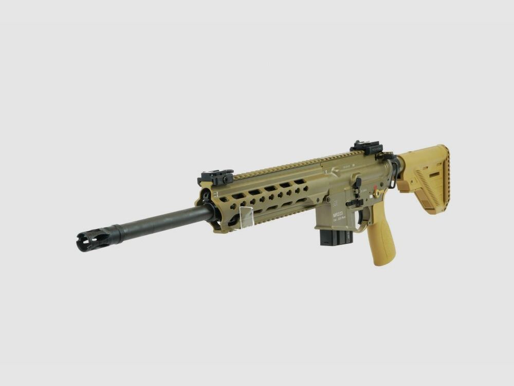 Heckler & Koch HK SLB MR223, A3-versie, 16,5", zandkleurig .223Rem