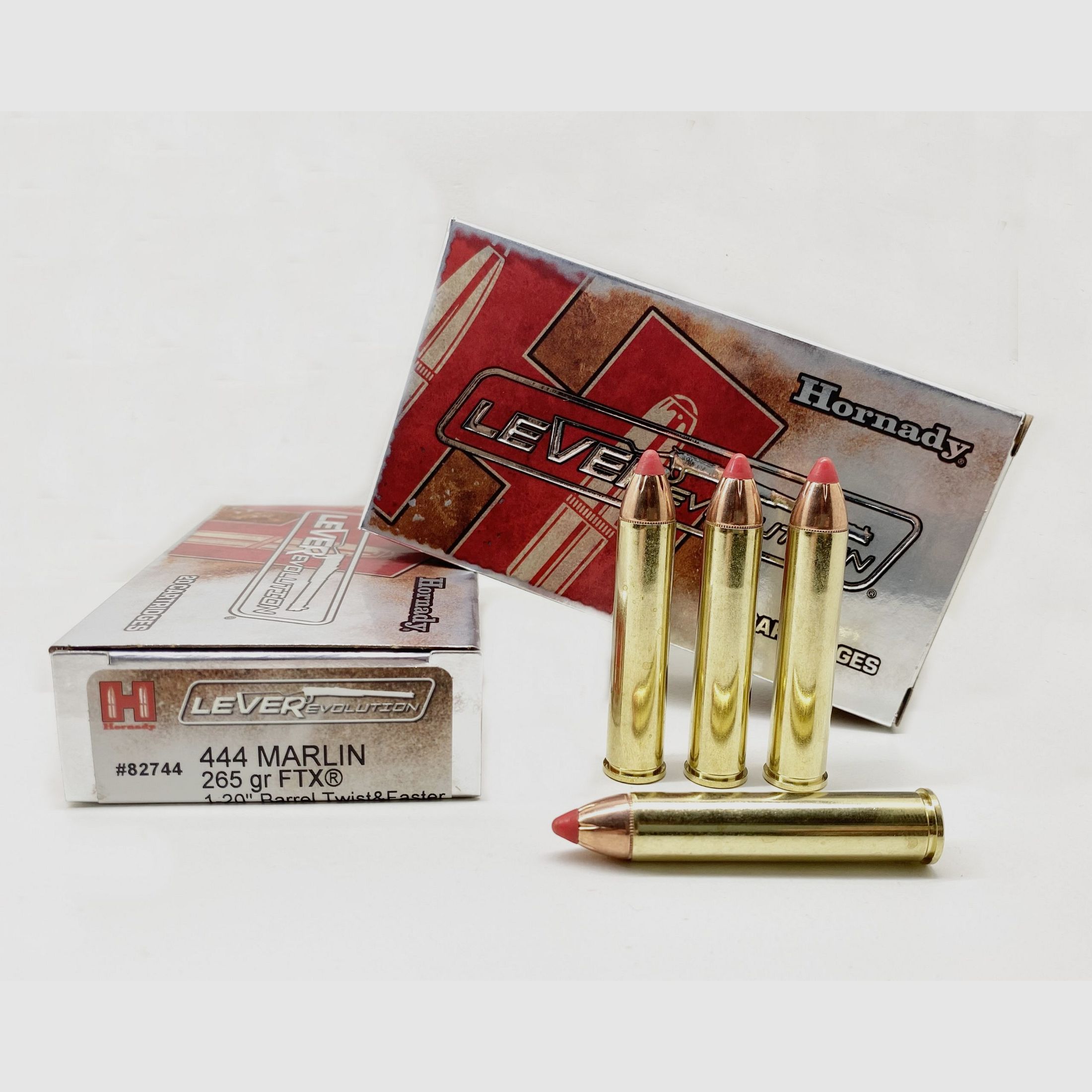 Munition Hornady 444 Marlin LEVER REVOLUTION FTX 265 gr