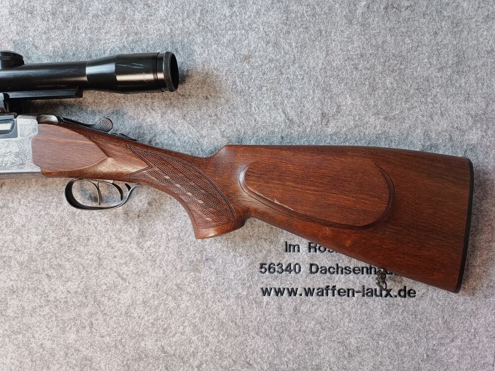 IFFLI-Kettner escopeta de doble cañón con visor Schmidt & Bender 6x42