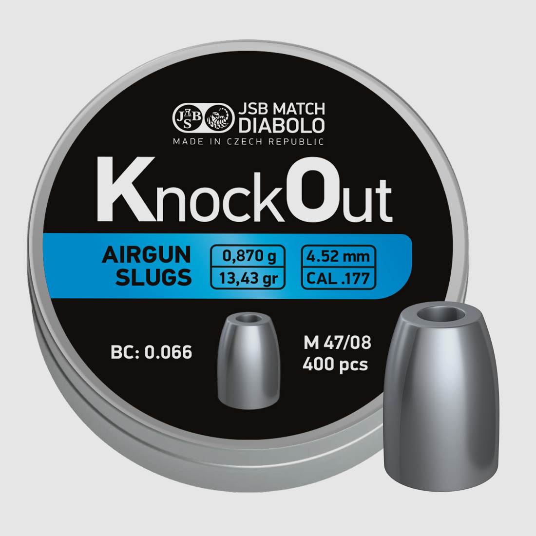 JSB Knockout Slug, 4,5mm, 0,87g,