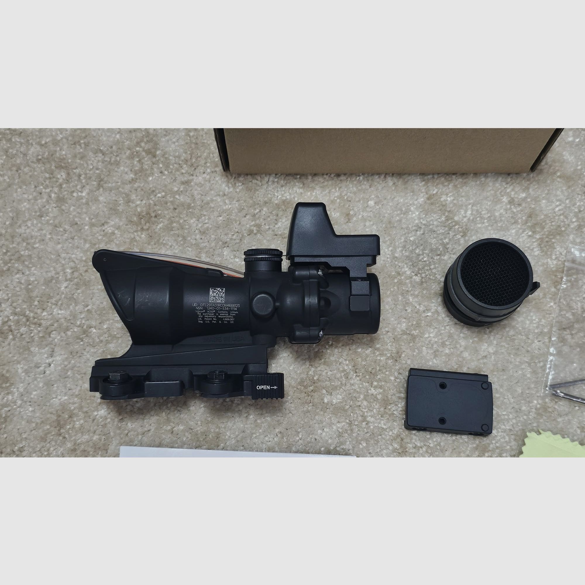 Trijicon ACOG TA31 RMR .223 BDC, military glass of the USA, NEW
