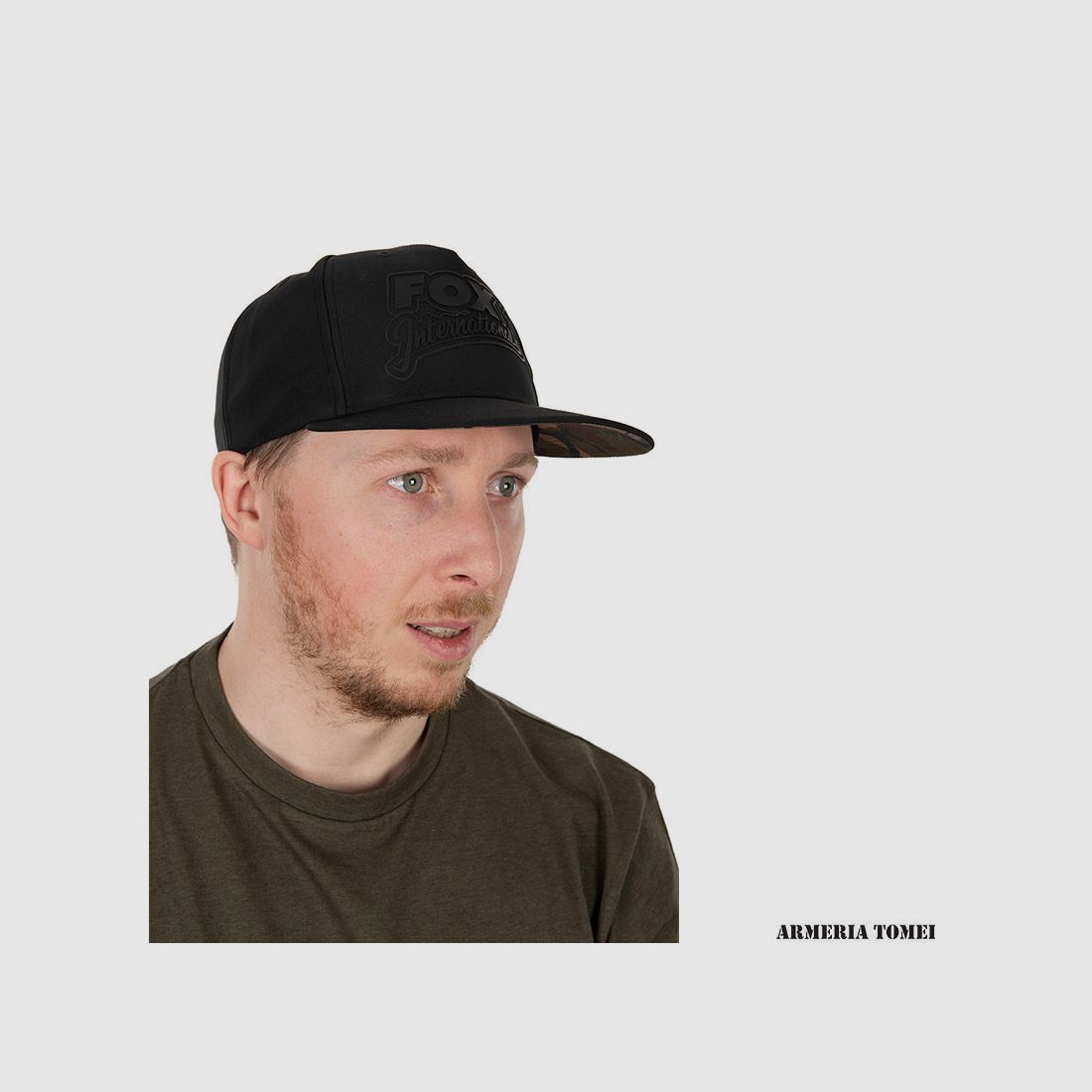 HAT – FOX – BLACK/CAMO FLAT PEAK SNAPBACK CAP, image 2 of 5