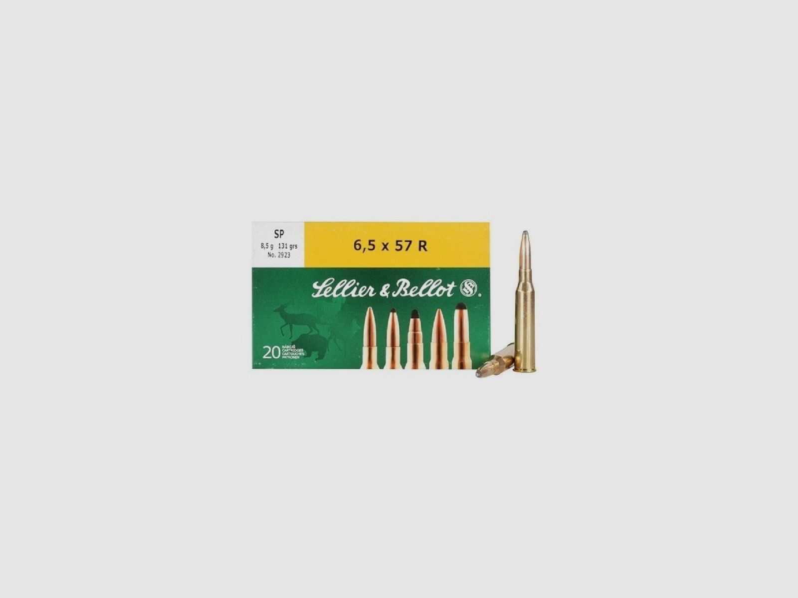 Patrone 6.5x57R SP 131gr Sellier & Bellot