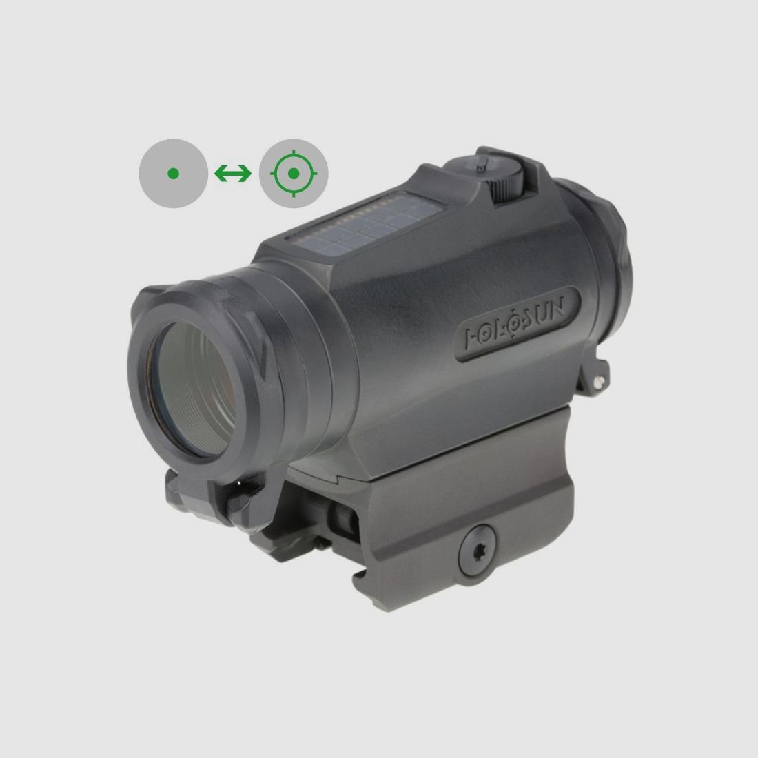 Holosun Reflexvisier HE515C-T-GR mit grünem Wechselabsehen: 2MOA Dot & 65MOA Circledot, Bild 1 von 5