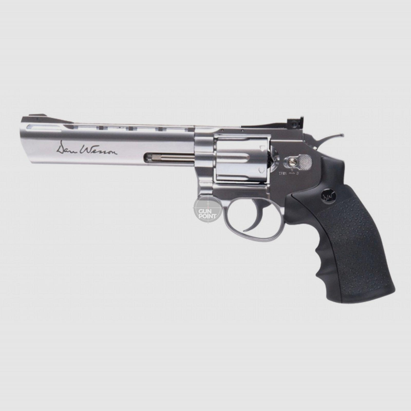 Pistola ad aria compressa - Dan Wesson 6" sistema Co2 NBB argento - cal. 4,5 mm