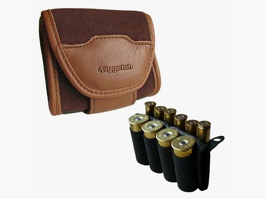 Estuche para balas con inserciones Niggeloh All-In-One-Case Piel 6 balas y 4 cartuchos