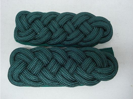 Shoulder braid 5-arch - green-colored metal mesh