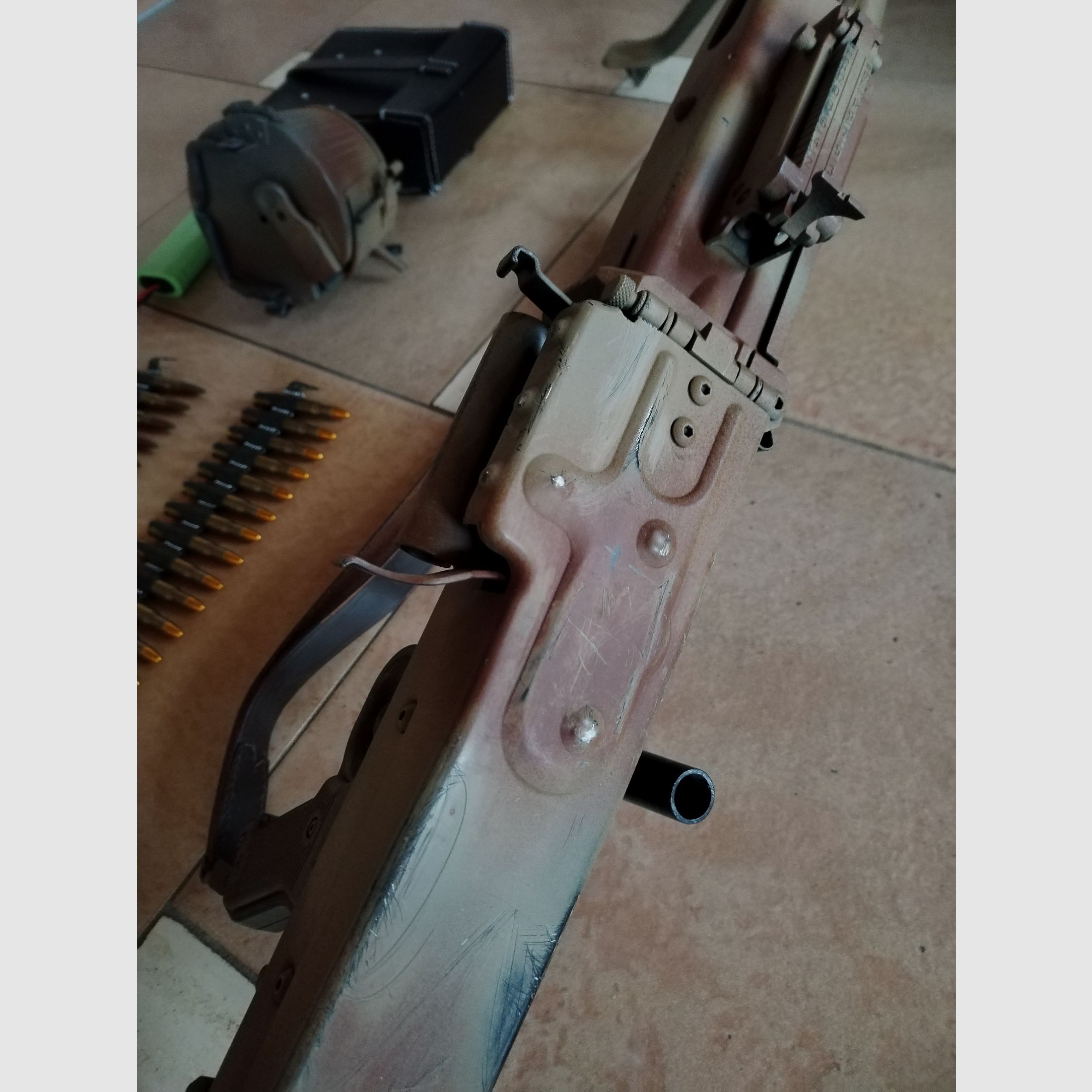 Airsoft MG42 custom Normandy Tarnanstrich AEG WW2