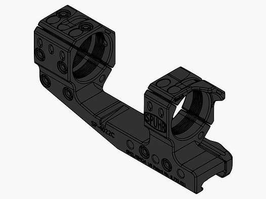 Spuhr Ø34 H38mm Cantilever / versetzte Blockmontage Gen3 steel clamp