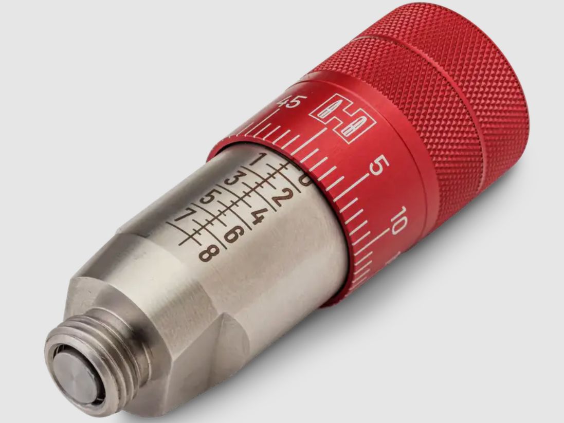 Micrómetro de asientos de proyectiles Hornady Click-Adjust / Tornillo de asiento de proyectiles con ajuste de clic