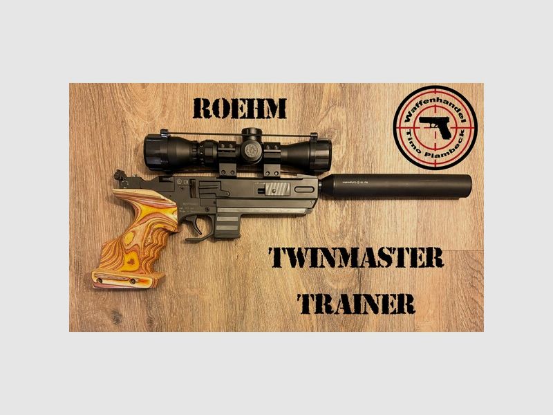 CO2-Waffe / Sammlerwaffe  RÖHM Twinmaster Trainer  im Kaliber 4,5mm / .177