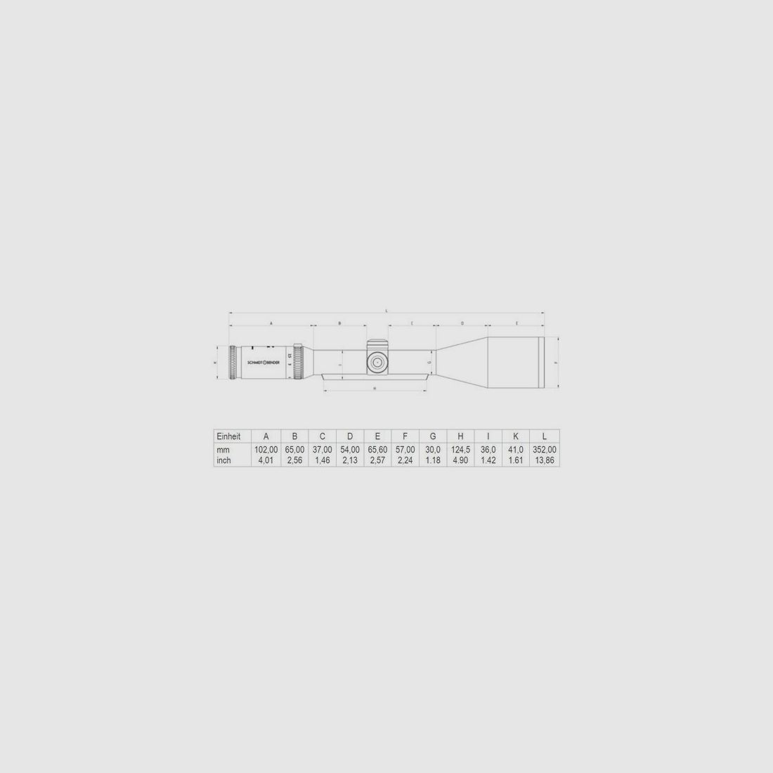 Hunting Scope Schmidt & Bender 3-12x50 Classic Reticle L3 L3 1cm cw Classic CT / Classic CT