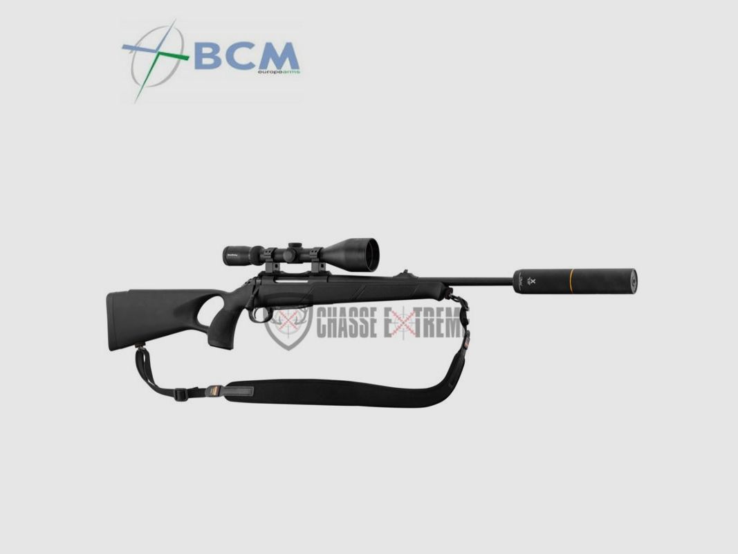 Pack Affut BCM Rubis Crosse Synthétique avec Trou de Pouce avec Lunette + Silencieux + CASQUETTE, image 2 sur 6